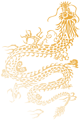 金色の竜のイラスト