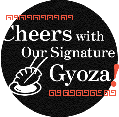 Cheers with Our Signature Gyoza!